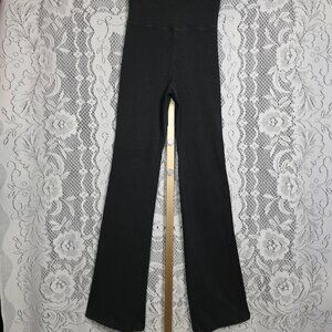 SKIMS Outdoor Basics Pants Foldover Bootcut Leggings Washed Onyx S